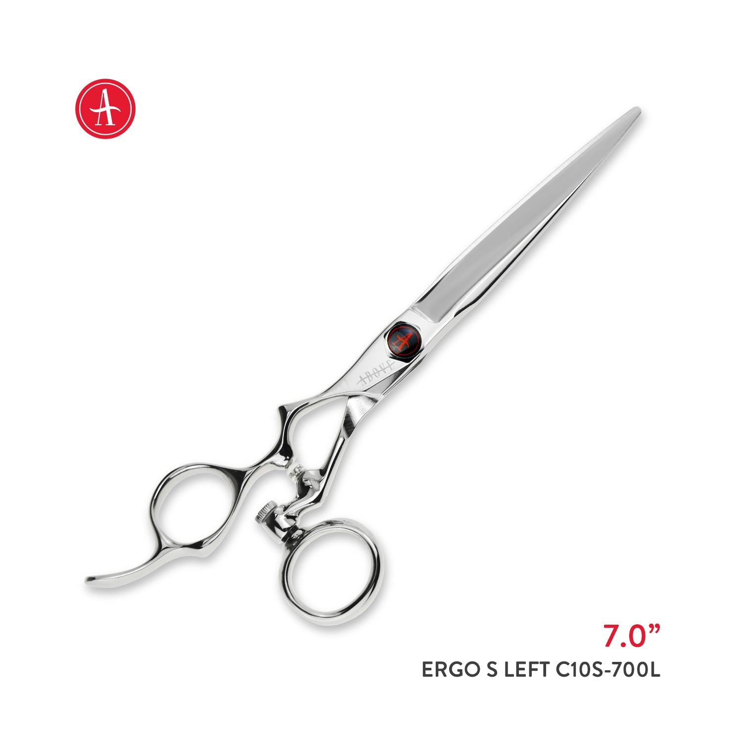 Above Ergo S Left Swivel Hair Cutting Shears